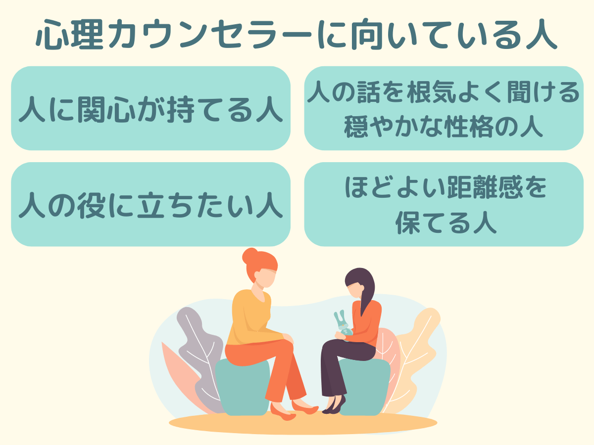 心理カウンセラーに向いている人